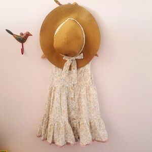 Beautiful Summer Farm Girl Dress with Hat